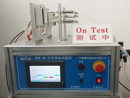 Switch lifetime testing under full capacitive load